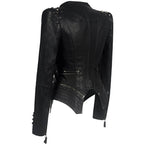 R&B | Damen Gothic Kunstlederjacke