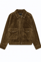 R&B | Klassische Damen Bomberjacke mit Kragen und Klappentaschen