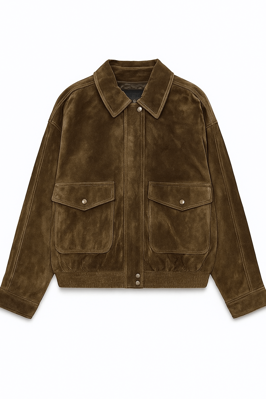 R&B | Klassische Damen Bomberjacke mit Kragen und Klappentaschen