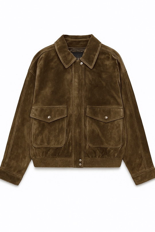 R&B | Damen Bomberjacke mit Kragen und Klapptaschen