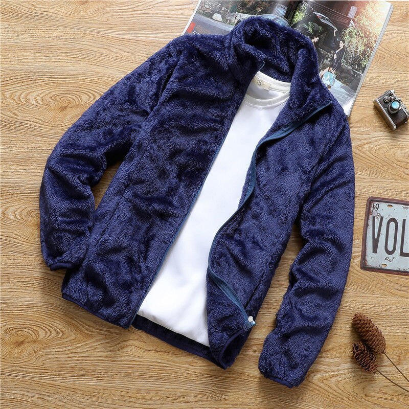 R&B | Doppelseitige Fleece Jacke