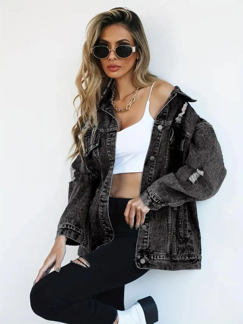 R&B | Oversized Jeansjacke für Damen