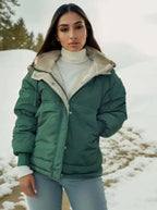 R&B | Damen Fleecegefütterte Kapuzenjacke