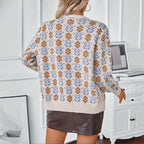 R&B | Strickjacke mit Blumenmuster