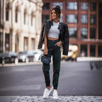 R&B | Schmal Geschnittene Damenjacke Aus Veganem Leder In Schwarz