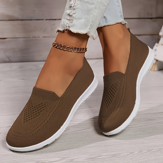 R&B | Einfarbige Gestrickte Sneaker Für Damen