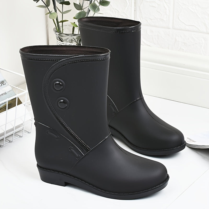 R&B | Damen wasserdichte und bequeme Gummistiefel mit rutschfester Sohle