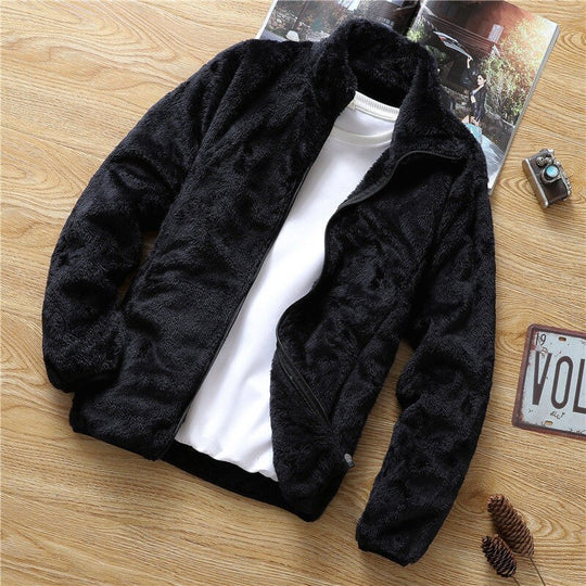 R&B | Doppelseitige Fleece Jacke