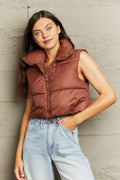 R&B | Zip-Up Drawstring Puffer Weste