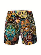 EB – Trendige Hawaii-Shorts Mit Kordelzug