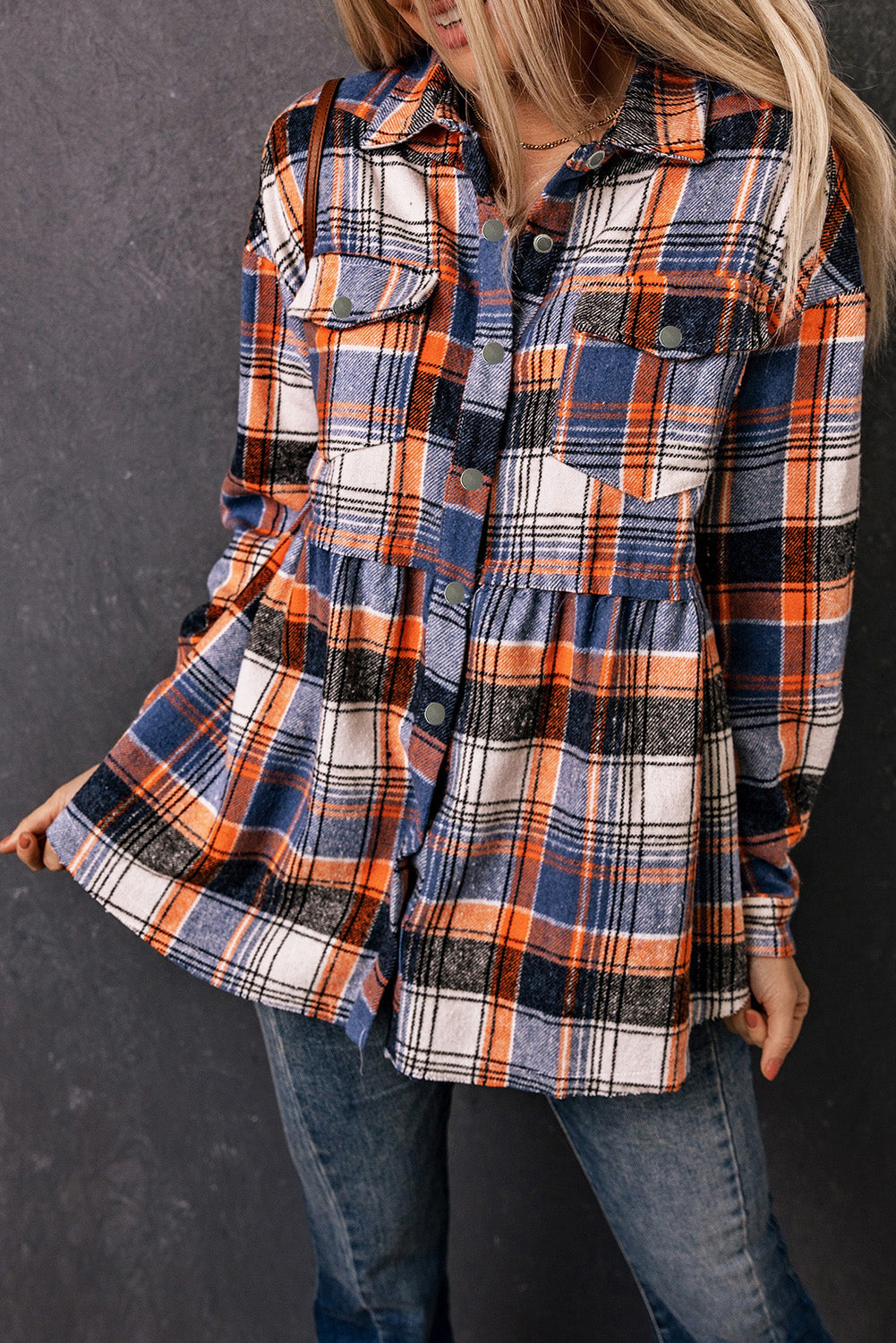 R&B | Checkered Shirt With A-cut Cotton Blend Ideal for Everyday Look