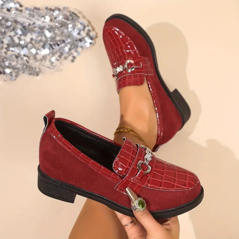 Damen-Loafer mit Metallkette R&B R&B