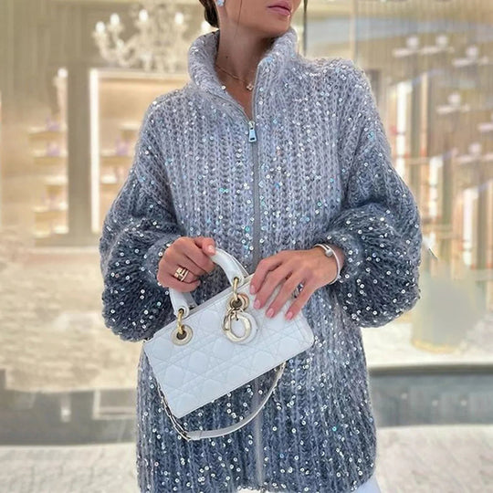 R&B | Lässige Strick Strickjacke
