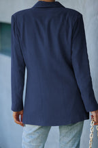 R&B | Doppelreihiger Blazer mit gepolsterten Schultern und Taschen