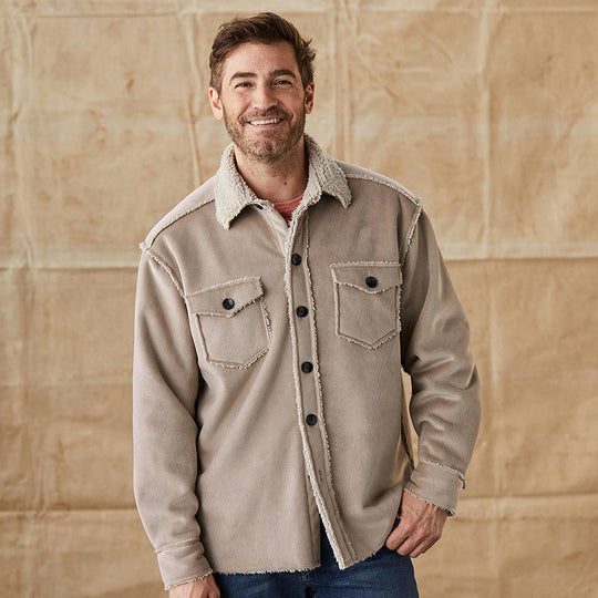 R&B | Herren Button-Down Cordjacke