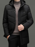 R&B | Warme Pufferjacke mit Kapuze Polyester Stil und Schutz
