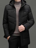 R&B | Warme Pufferjacke mit Kapuze Polyester Stil und Schutz