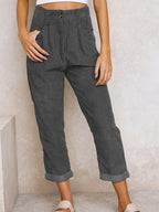 R&B | Damen Stoffhose mit Geradem Bein für Eleganten Stil