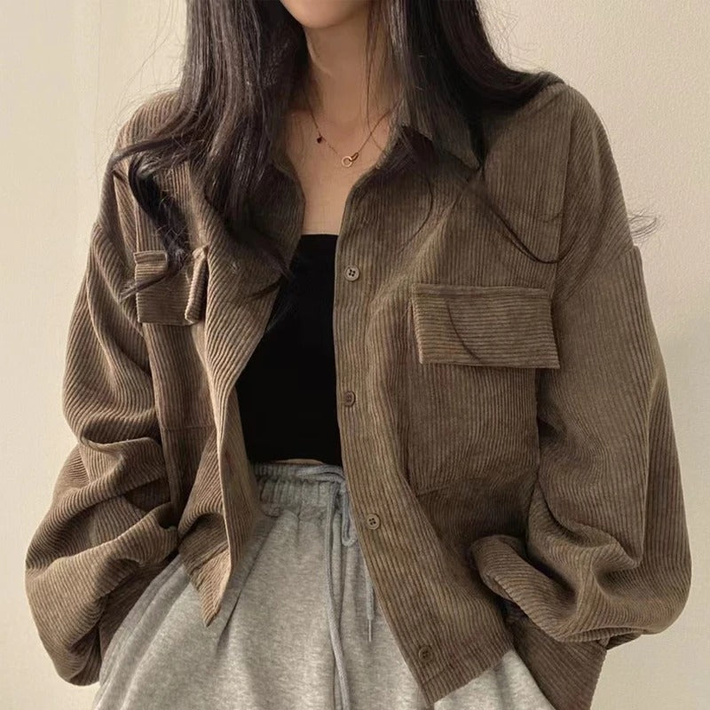 R&B | Lässige, Bequeme Cord-Jacke für Den Alltag