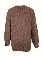 R&B | Damen Freizeit Baumwoll Strickjacke