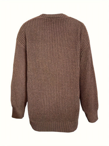 R&B | Damen Freizeit Baumwoll Strickjacke