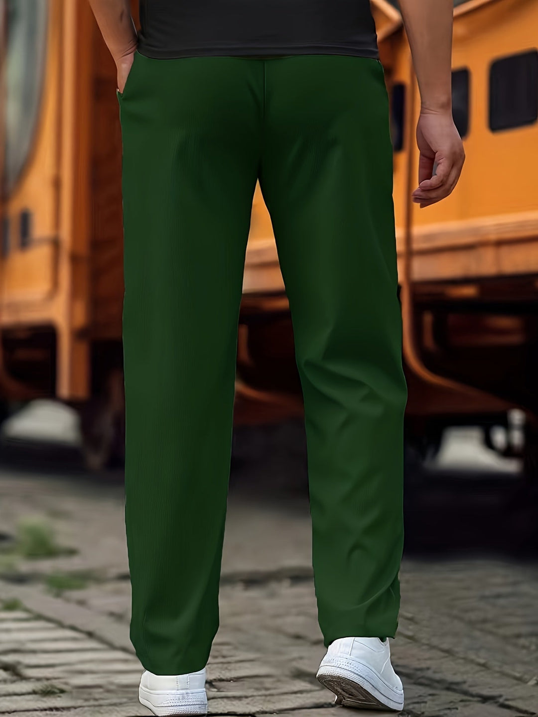 R&B | Stilvolle Kordelzug Athletische Hosen mit Taschen für Herren