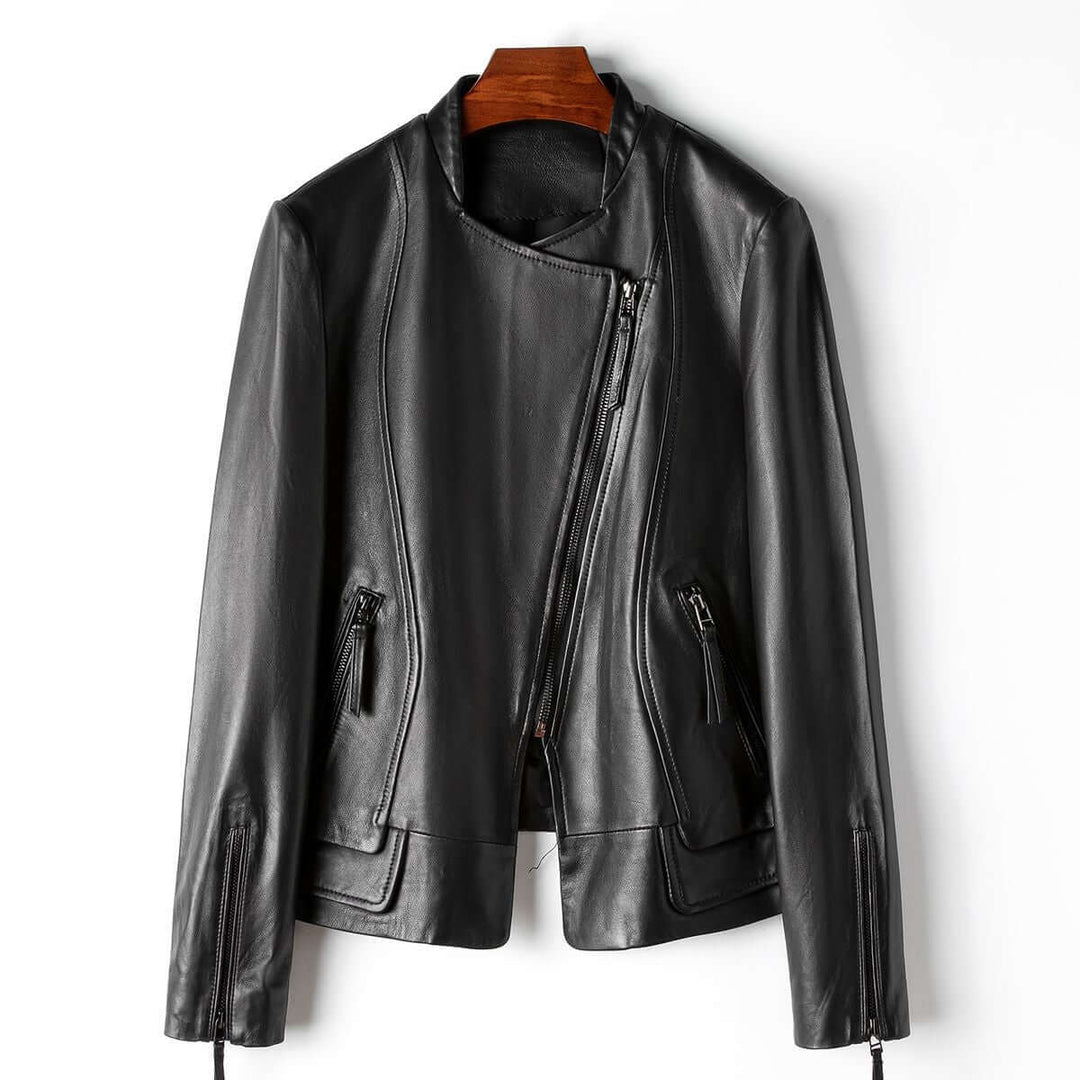R&B | Damen Stilvolle Lederjacke