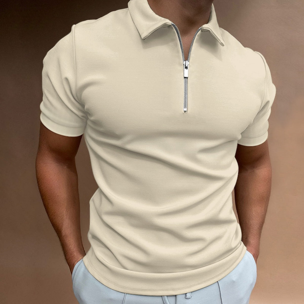 R&B | Kurzärmeliges Poloshirt mit Revers