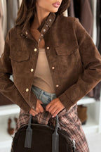 R&B | langärmelige Freizeitjacke mit Knöpfen