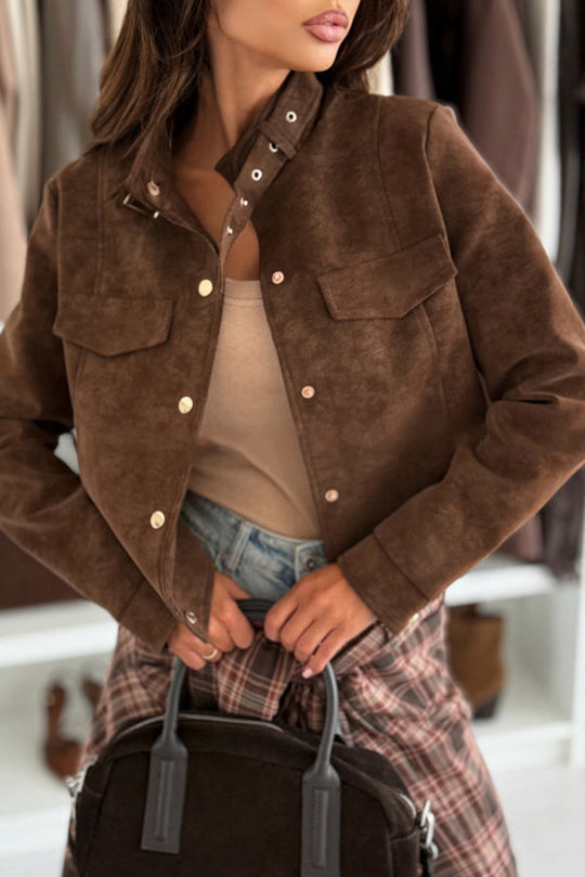 R&B | Langarm Casual Jacke mit Knöpfen