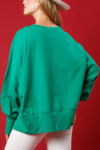 R&B | Weihnachtsmann Pailletten Lässig Lockere Lange Ärmel Sweatshirt