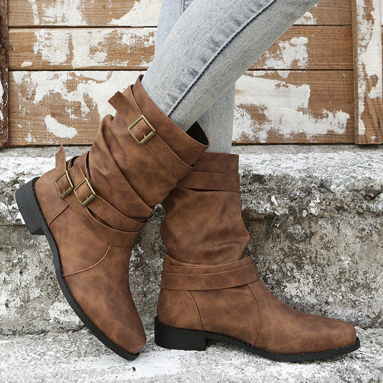 Lässige Gürtelschnallen Stiefel R&B