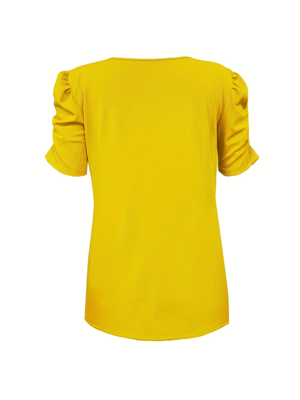 R&B | Elegantes Geripptes V-Ausschnitt T-Shirt für Damen