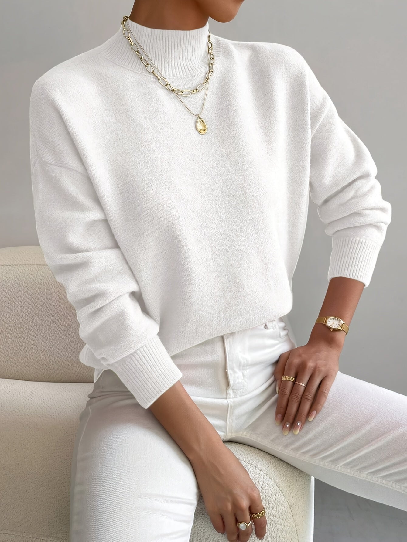 R&B | eleganter Rollkragenpullover