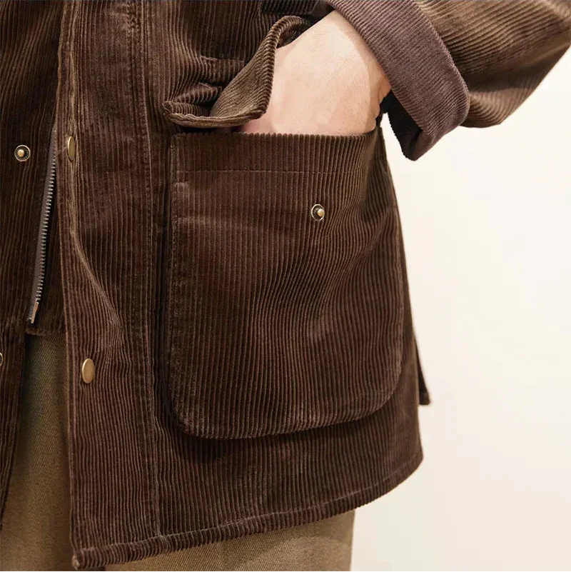 R&B | Luxuriöse Cordjacke für Herren im Herbststil