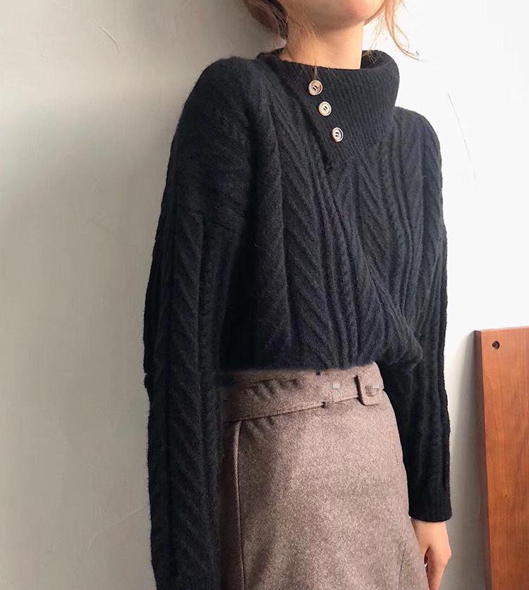 R&B | Strickpullover mit Asymmetrischem Kragen Weich und Elegant Zeitloses Design