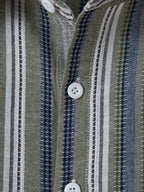 R&B | Gestreiftes Baumwoll Leinen Herrenhemd für Entspannte Looks