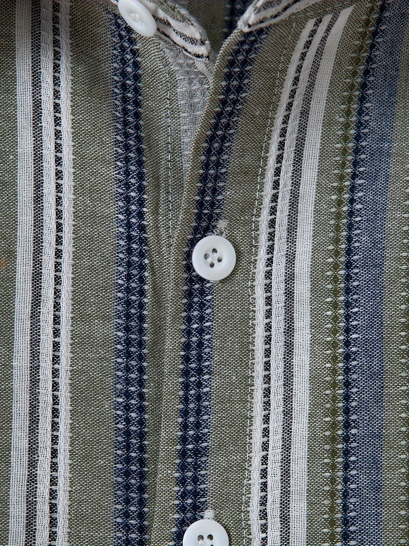 R&B | Gestreiftes Baumwoll Leinen Herrenhemd für Entspannte Looks