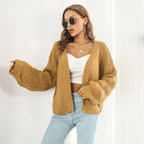 R&B | Strickjacke mit Puffärmeln