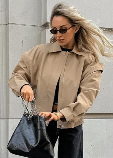 R&B | Französische Revers Bomberjacke – Müheloser Stil für jeden Tag