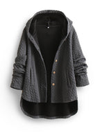 R&B | Lange Winterjacke mit Kapuze für Damen Ideal für Die Kalte Jahreszeit