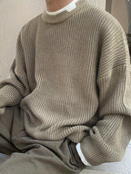 R&B | Überdimensionierter Strickpullover Acryl Lässig und Warm
