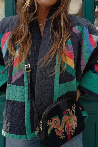 R&B | Bedruckte Patchwork Baumwolljacke