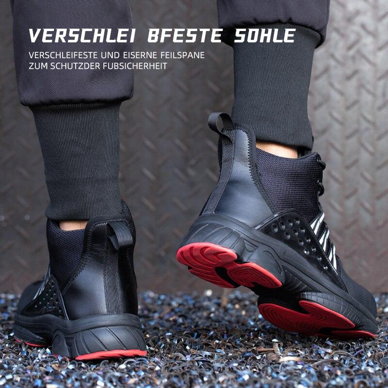 Männer Arbeit Sicherheit Schuhe Bau Anti-smash Punktion-Proof Unzerstörbar Boot R&B