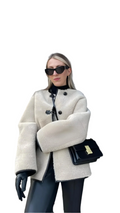 R&B | Leder Damenjacke mit Kunstpelz
