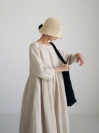 Lockeres kleid mit Seitentaschen