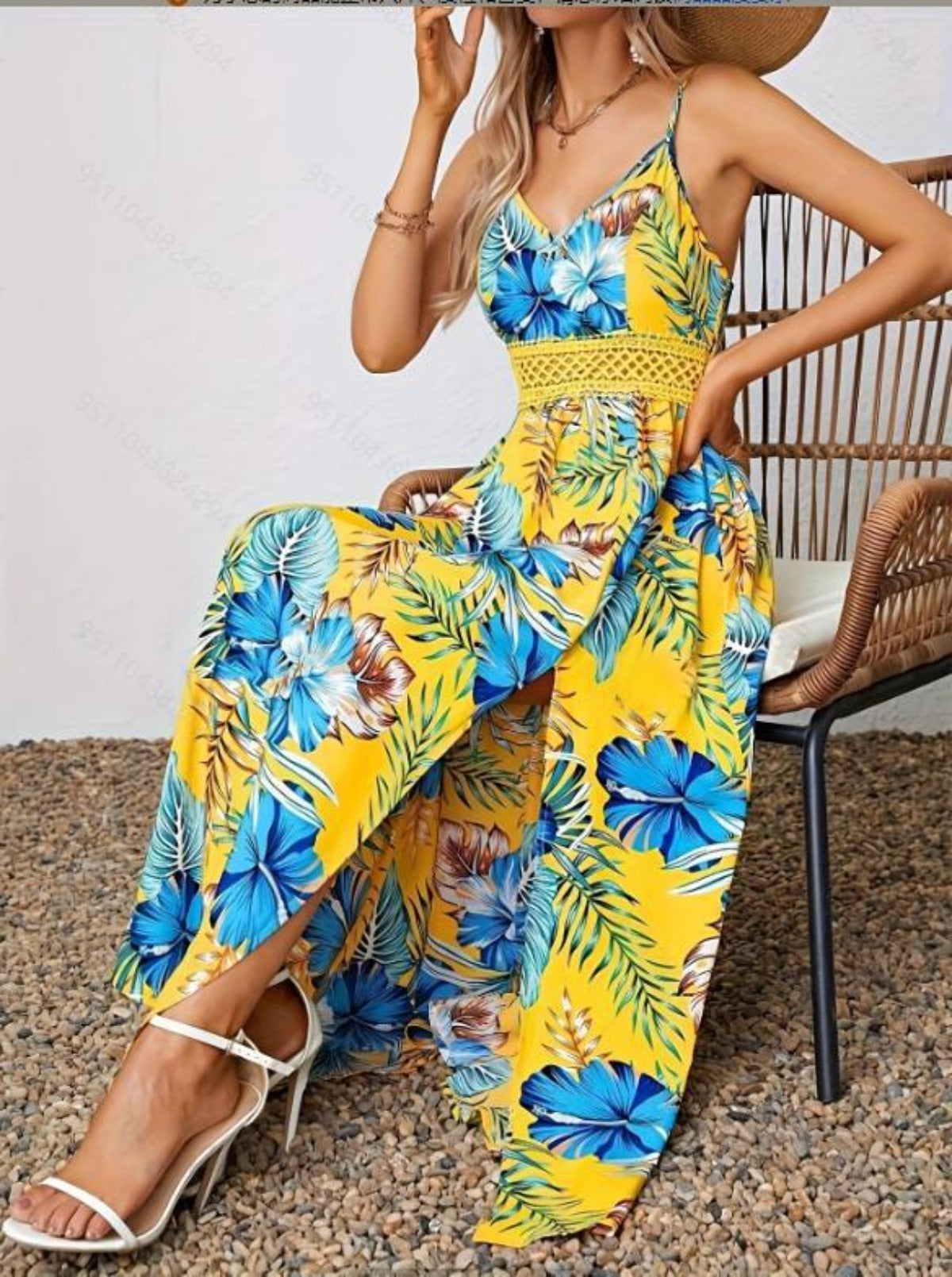 R&B | Elegantes bedrucktes Kleid