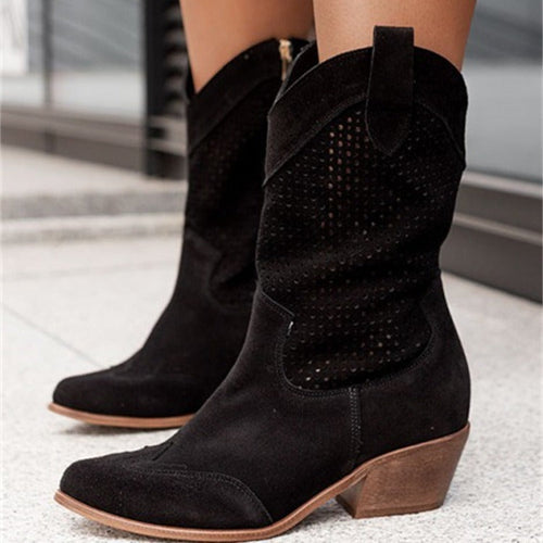 Elegante Niedrig Geschnittene Stiefel R&B