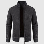 R&B | Herren geometrisches Strick-Cardigan-Jacke