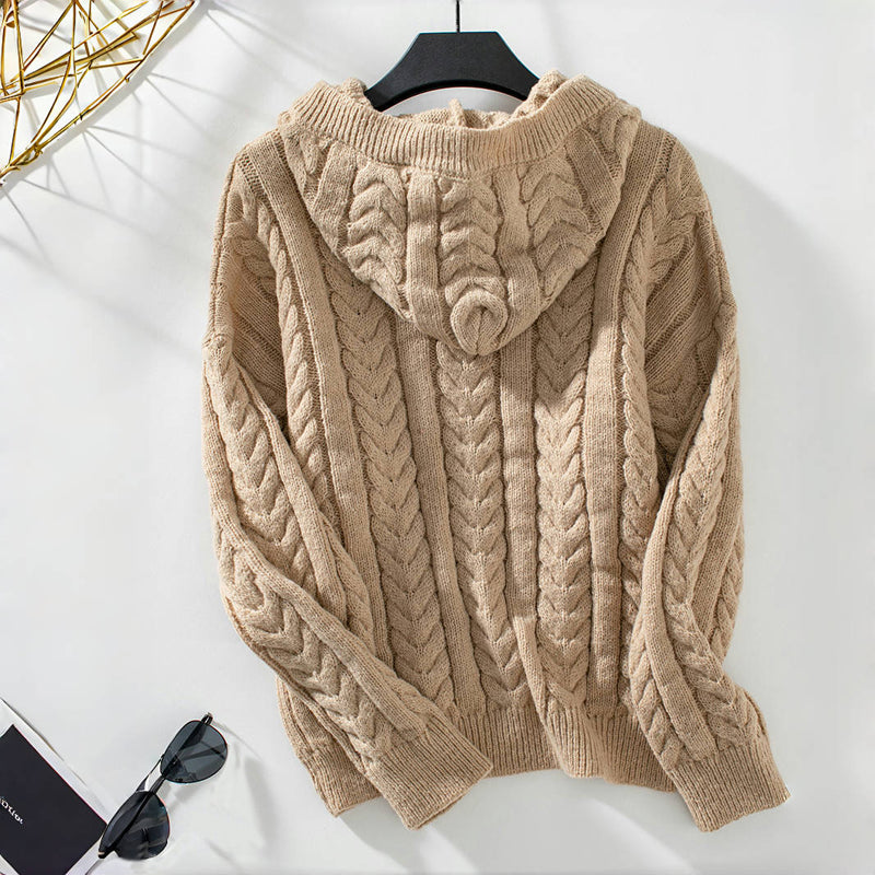 R&B | Klassischer Pullover Mit Zopfmuster Design